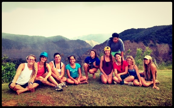Junior high girls camping trip at Koke'e
